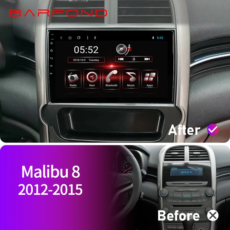 Автомагнитола Barfond для Chevrolet Malibu 8 2012-2015 мультимедийный видеоплеер навигация