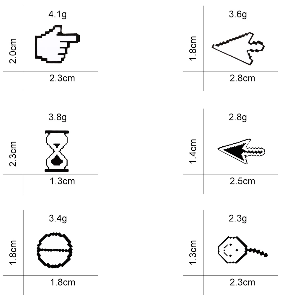 Модные пиксельные курсоры фотошоп панель песочные часы компьютер окно значок
