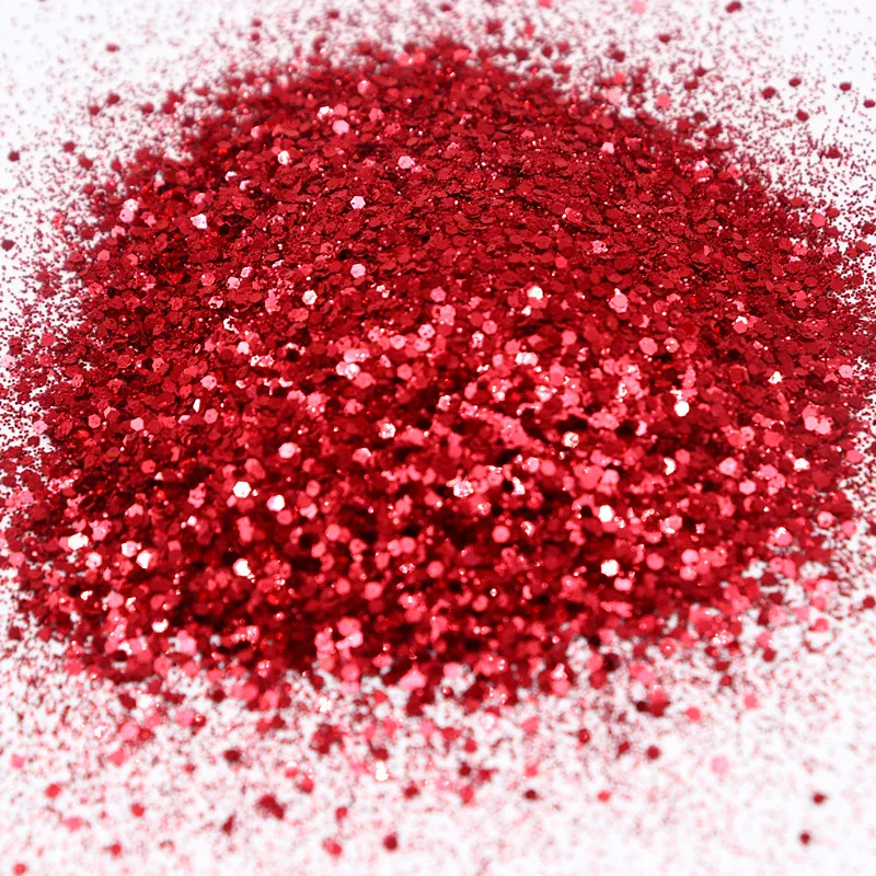 Голографический пигментный порошок 50 г блестки Смешанные розовые синие красные
