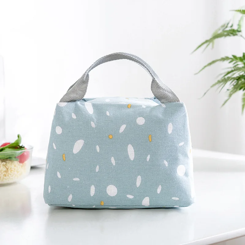 Функциональный Стандартный Ланч бокс портативная Изолированная Холщовая Сумка