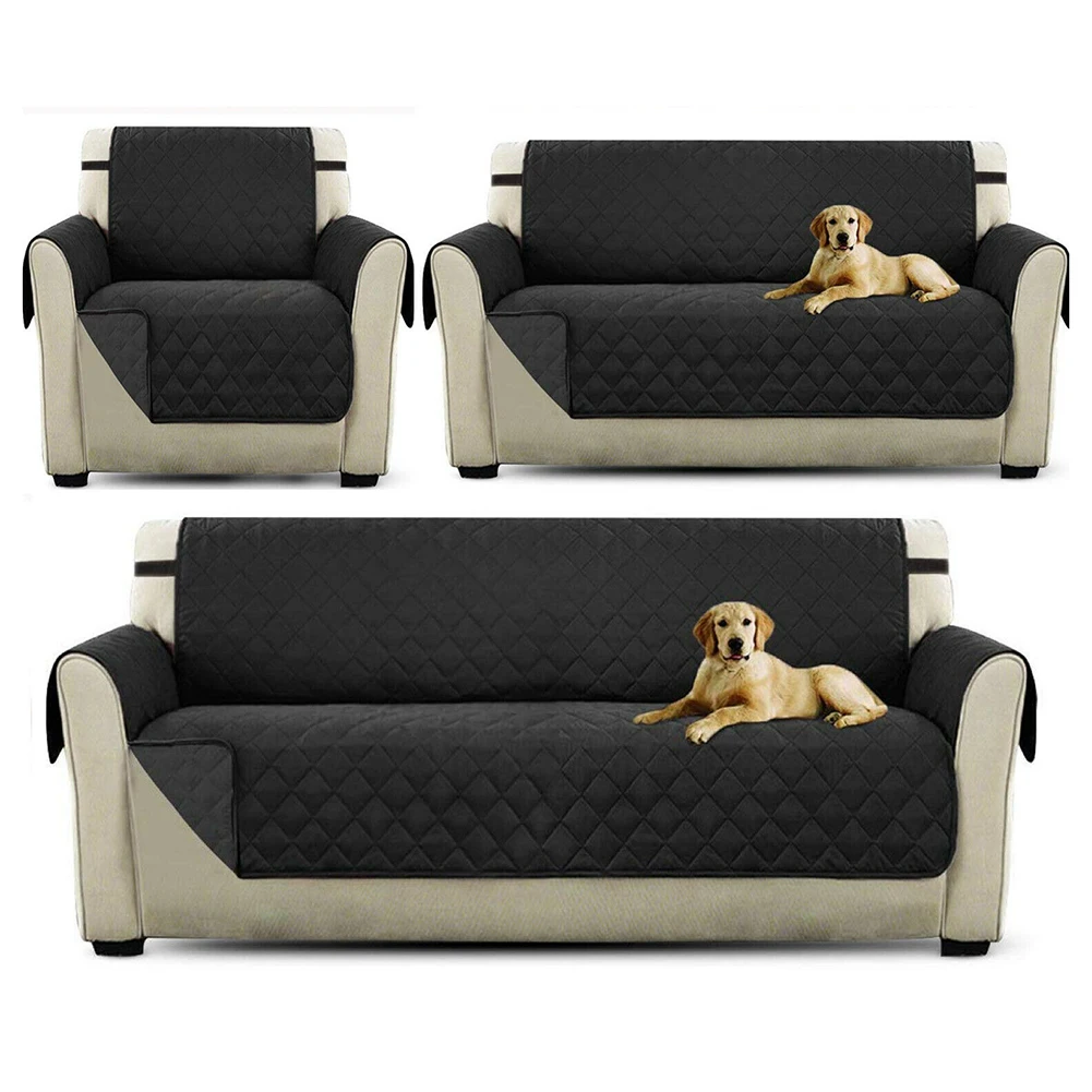 

Sofa Cover 1/2/3 Seater Quilted Anti-wear Sofa Covers For Dogs Pets Kids Anti-Slip Couch Recliner Slipcovers Armchair Protector