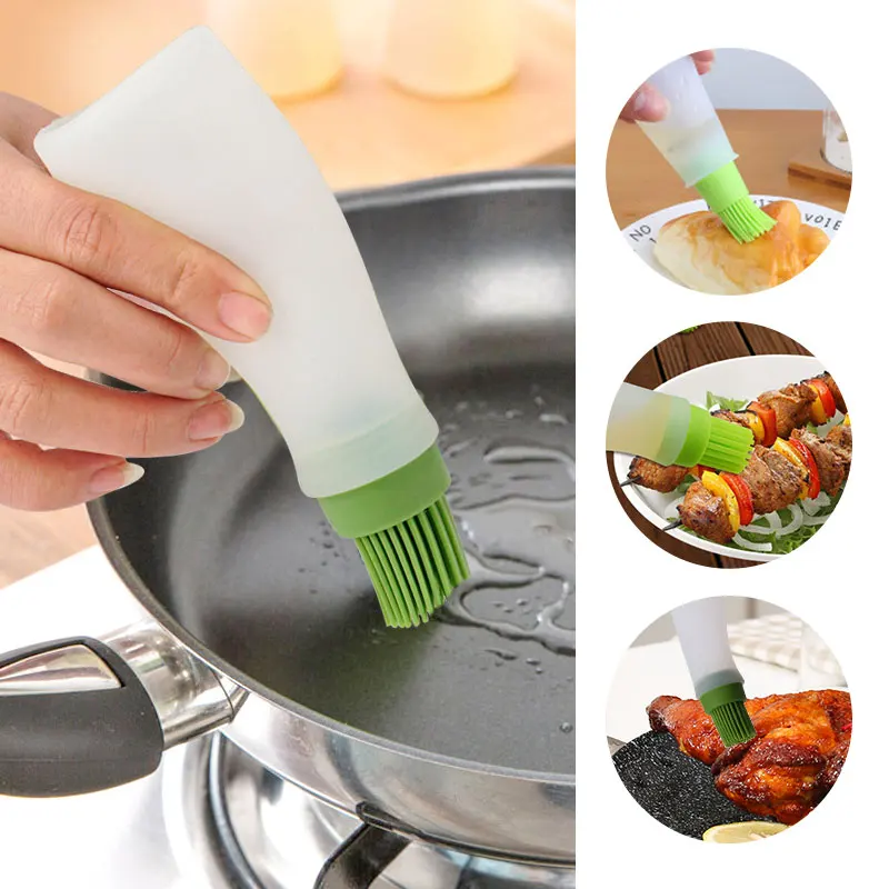 Силиконовая бутылка щетка для выпечки щетки барбекю соуса масленки контроль