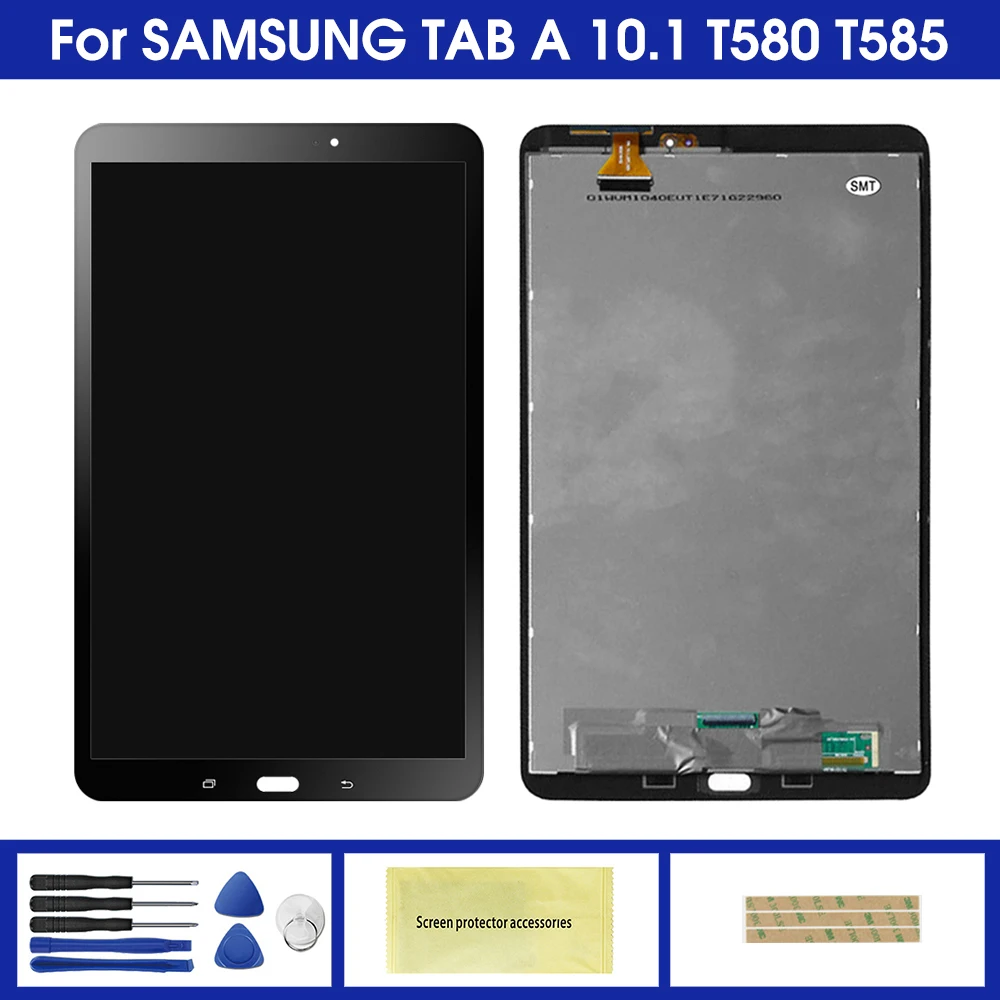 

ЖК-дисплей с сенсорным экраном и дигитайзером в сборе для Samsung Galaxy Tab A Φ T580 T585, замена экрана дисплея