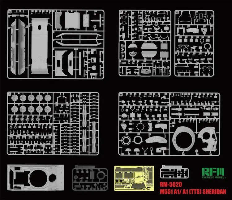 Rye модель поля RFM RM-5020 1/35 M551A1/A1 TTS Sheridan-масштаб модельный комплект
