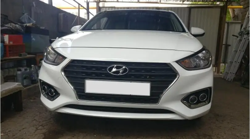 Автомобильный бампер, головной светильник для hyundai Accent, противотуманный светильник, solaris~, галогенная лампа, 4300 K, провод, передняя фара, для акцента, противотуманная фара