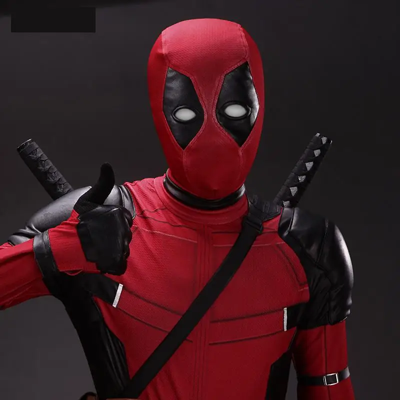 Дэдпул Косплей Костюм Уэйд Уинстон Уилсон боди Делюкс Полный комплект с маской