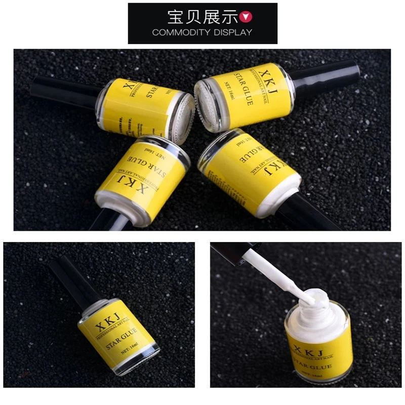 15ml Nail Foil Adhesive Glue for Nail Art Transfer Foil Holographic Adhesive Decal Starry Glue Foil Nail Tip Manicure Tool Decor