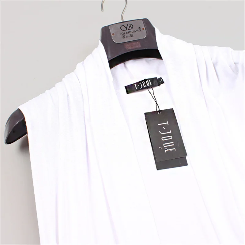 Мужская винтажная накидка без рукавов черный/белый/серый длинный кардиган в