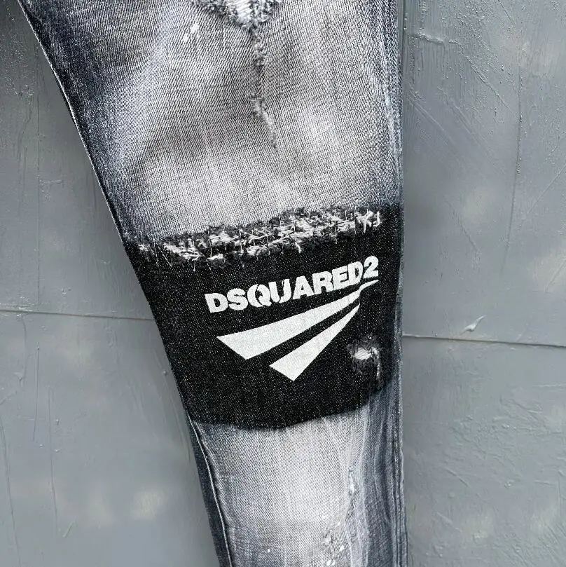 baggy jeans women classic,Authentic DSQUARED2,Retro,Italian brand ,Women/Men Jeans,locomotive,Jogging jeans,DSQ052