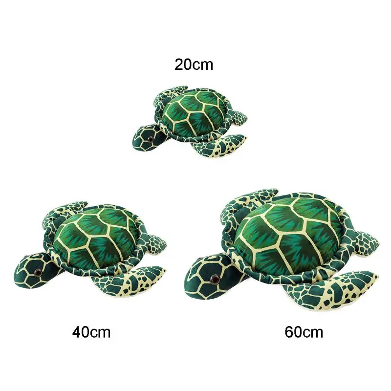 

Drop Shop. Big Sea Turtle Plush Toy Soft PP Cotton Stuffed Tortoise Pillow Cushion Kid Gift
