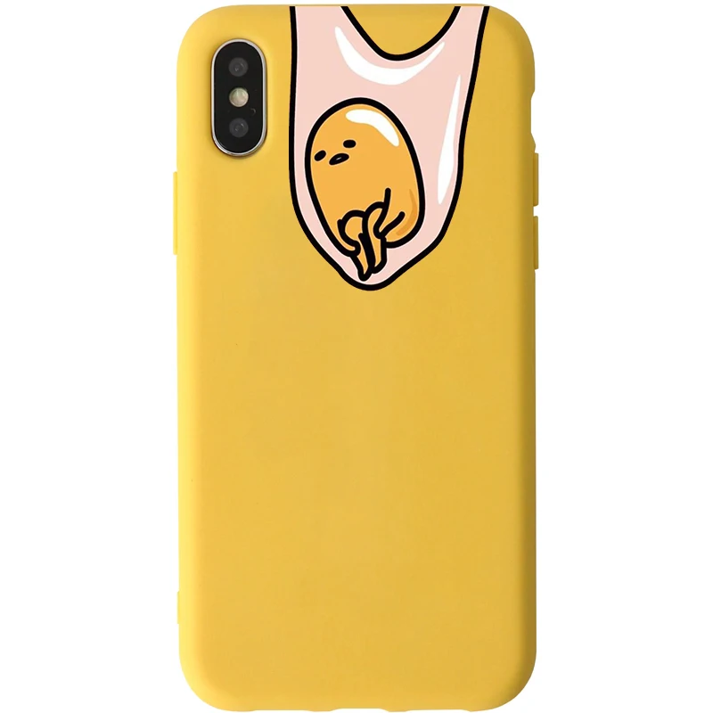 Style 9 JAMULAR Cute Gudetama Lazy Egg Phone Case For iPhone 7 11 Pro XS MAX X XR 8 6 6s Plus Novelty Yellow Soft Silicone Back Cover - Цвет: Style 9