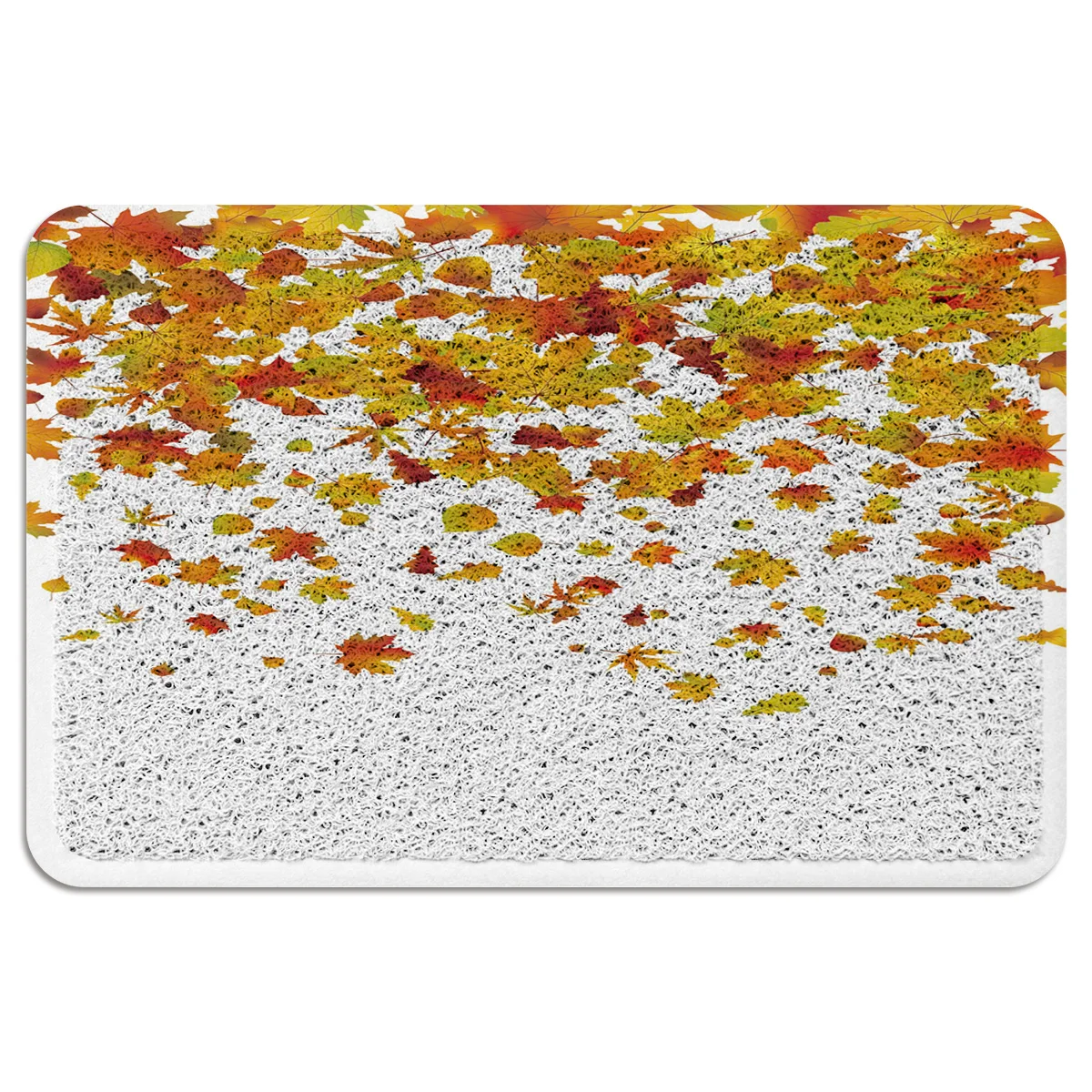 Кленовый лист осень ПВХ дверной коврик резиновая подложка нескользящий для