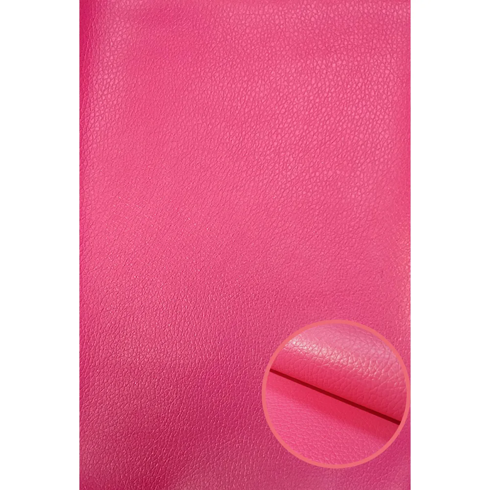 17 Rose Pink A4 Litchi из искусственной кожи ткани Искусственная кожа для швейной сумки Костюмы диван автомобиль DIY Материал 20X30 см листов - Цвет: 17 Rose Pink