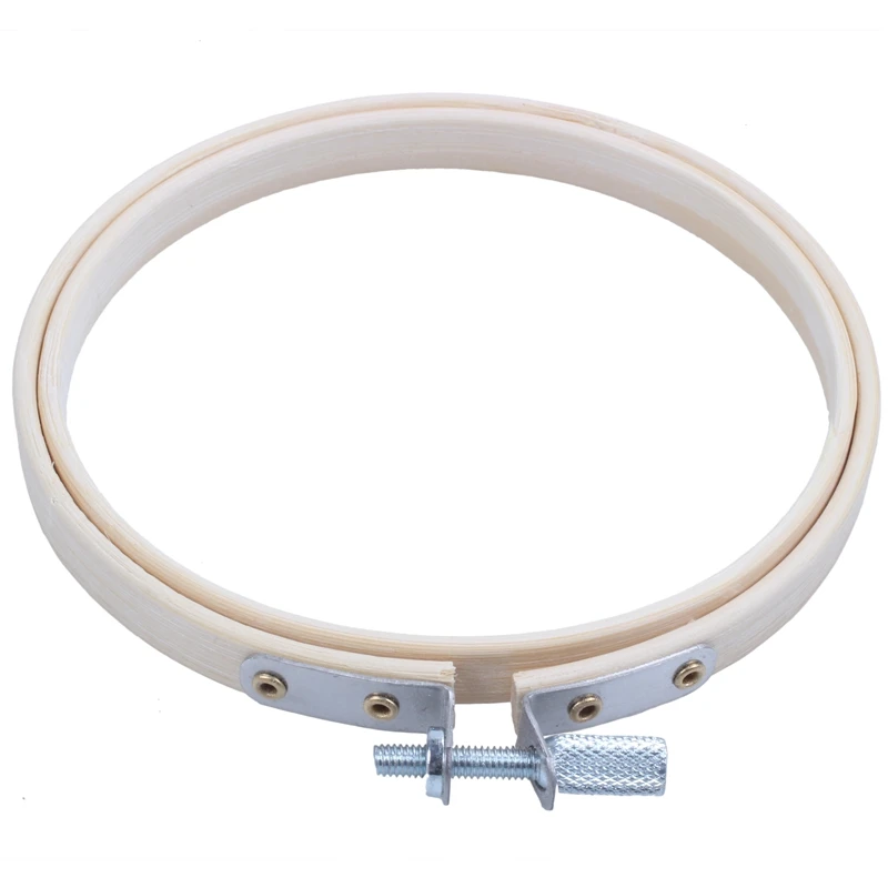 Набор колец с вышивкой обручи крестом деревянные круглые регулируемые