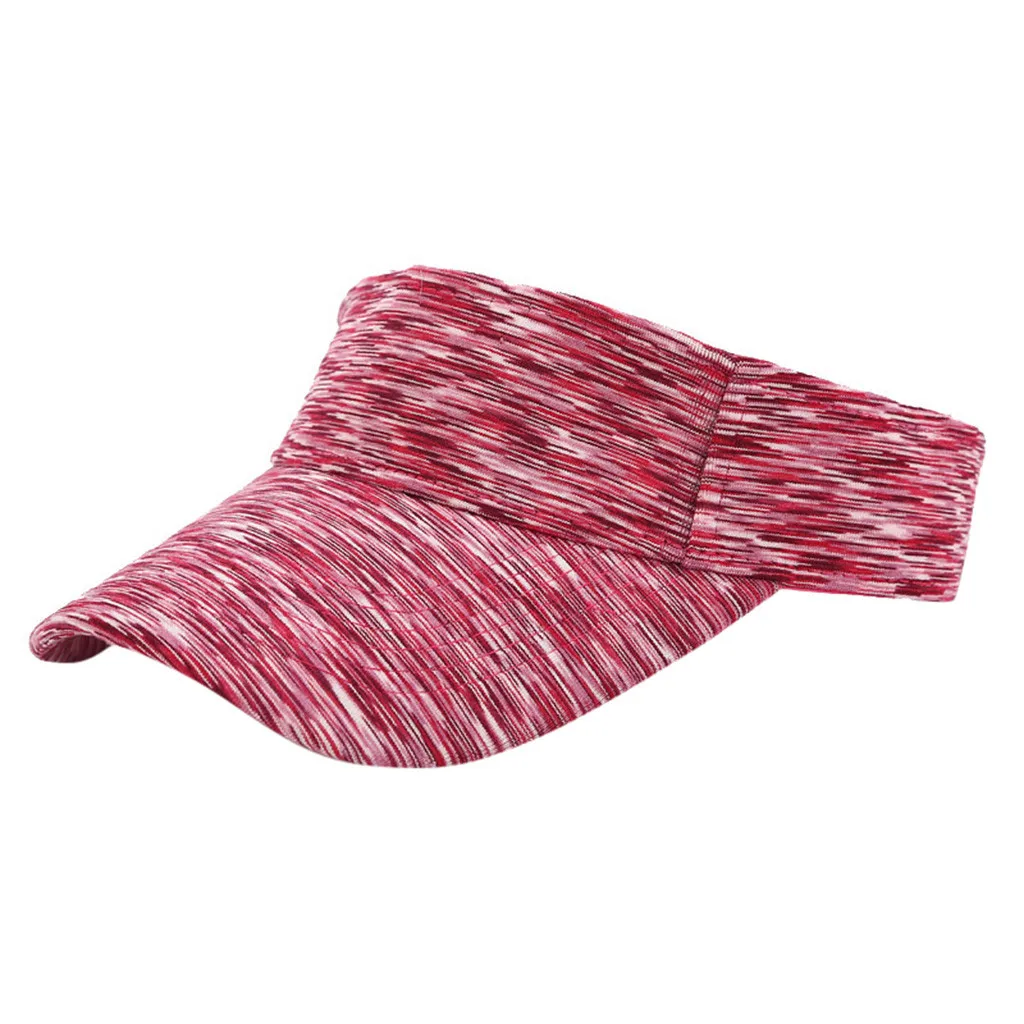 

Summer Tennis Caps Sun Sports Visor Hat Athletics Hat Adjustable Cap Gradient Color Sunscreen Visor Empty Top Cap