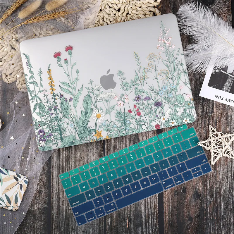 J265 Мраморный чехол для Macbook Air Pro retina 11 12 13,3 Mac Book 13 15 Touch Bar/Touch ID A1932 A2159+ чехол для клавиатуры - Цвет: J265