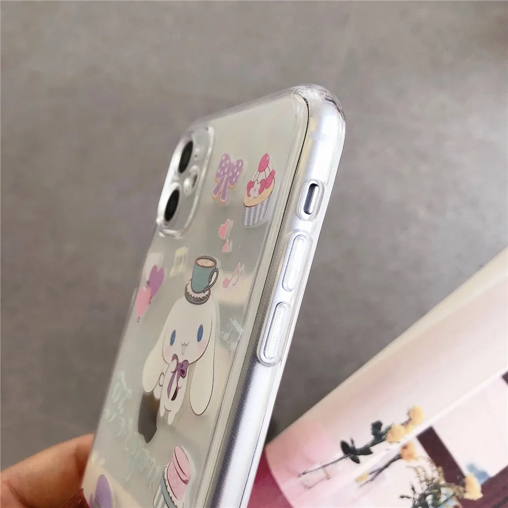 Японский милый чехол для телефона с рисунком собаки корицы iPhone 11Pro Max прозрачный