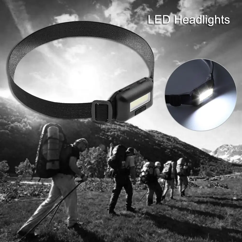 

3 Modes Waterproof COB LED Flashlight Outdoors Headlight Headlamp Torch Outdoor Exploration Head Lamp Fishing Flashlight Torch