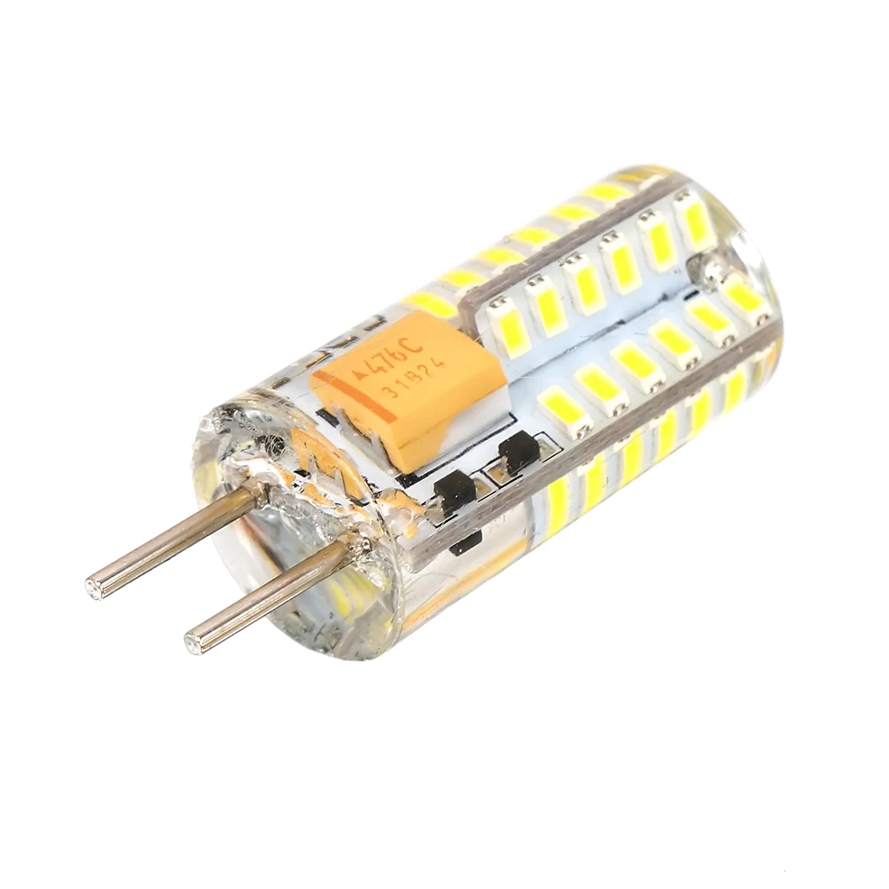 Профессиональная GY6.35 светоизлучающая Диодная лампочка AC/DC12V 2W 350lm 48-3014SMD галогенная лампочка-кукуруза Хрустальная люстра