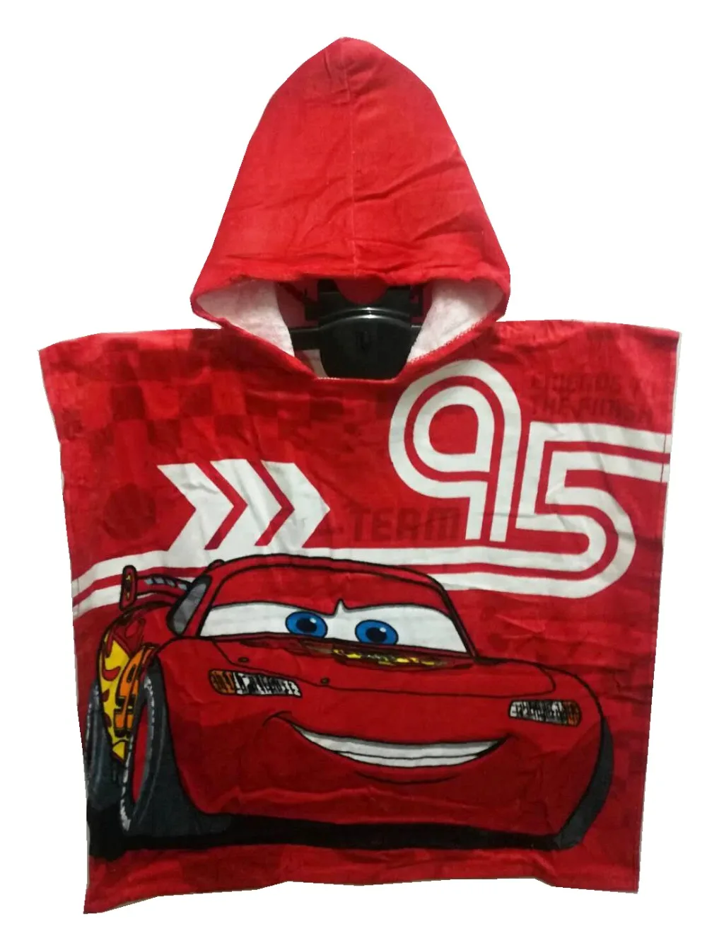 Disney Mc queen cars100% хлопок, полотенце с капюшоном для девочек от 0 до 3 лет, полотенце для пляжа и бассейна, 50x115 см