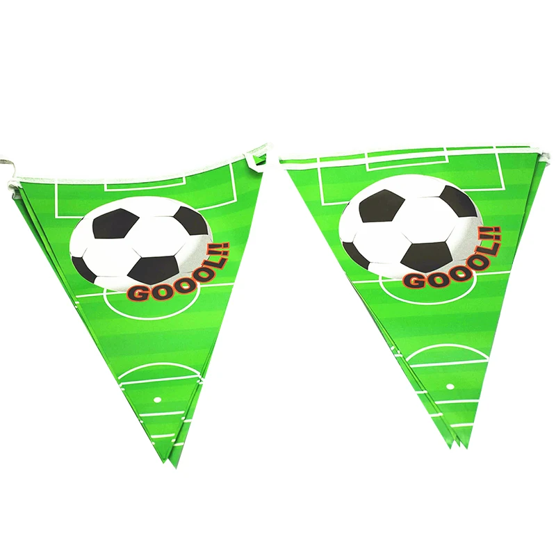 1set banner decor supplies birthday party themed kids celebrate festival baby shower decoration boys sport football have fun | Дом и сад