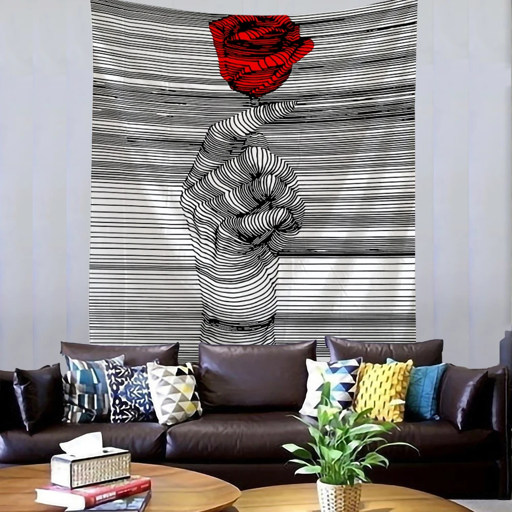 Гобелен с мандалой в стиле хиппи модный Подвесной Настенный бохо Декор гобелен