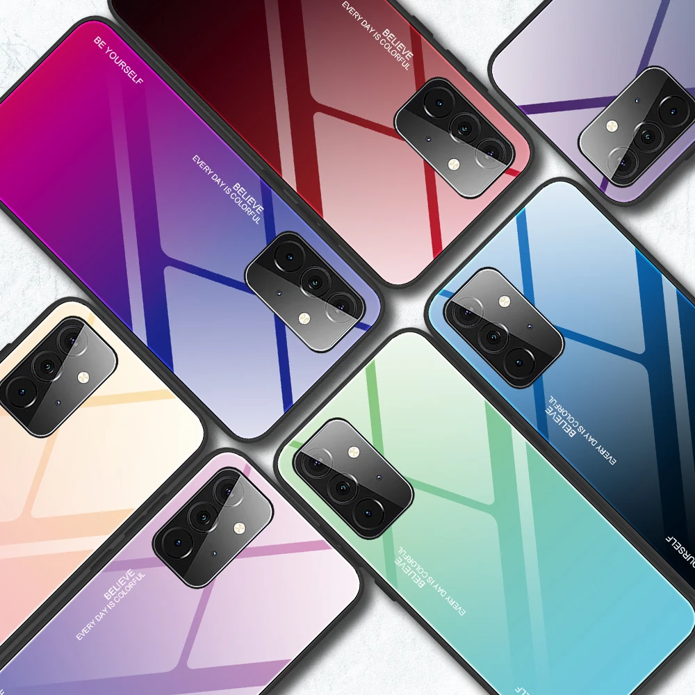 

Tempered Glass Phone Case For Galaxy A 52 72 32 42 M F 62 Anti-knock Cover For Samsung M62 F62 S21 S20 Plus Ultra FE Shockproof