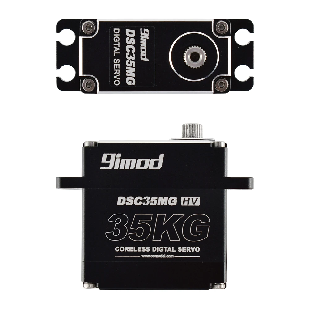 9imod-Servo impermeable DSC35MG, caja de aluminio de 120 grados, engranaje de Metal Digital HV, sin n&uacute;cleo, para coche, cami&oacute;n, barco-4