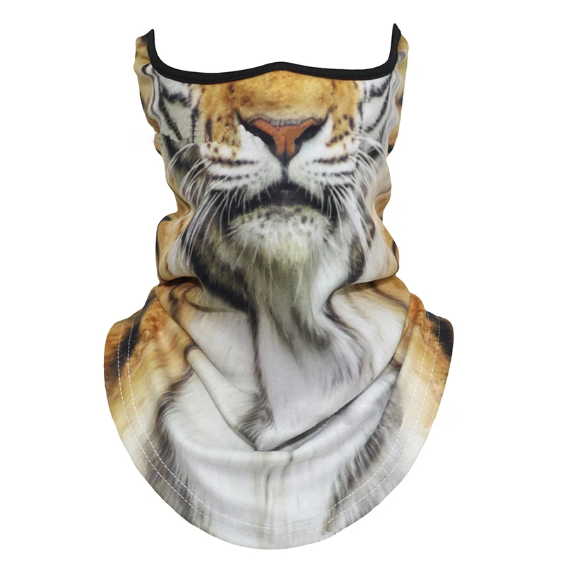 Объемный теплый шарф с животным для шеи велосипедная зимняя Балаклава