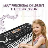 children electric piano organ 61 keys music electronic keyboard piano toys for kids with microphone chrismas birthday girl gift