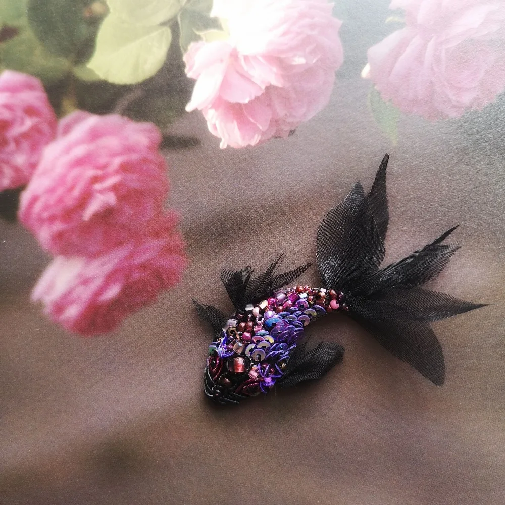 Золотая рыбка Вышивка брошь 5D особой формы вышивка рукоделие крестиком Набор