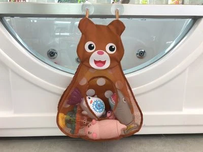 Bear Ванная комната сетчатый мешок для хранения для детских игрушек для ванной мультфильм животных формы душ пляж корзина для хранения с присоской водонепроницаемый ткань - Цвет: Bear