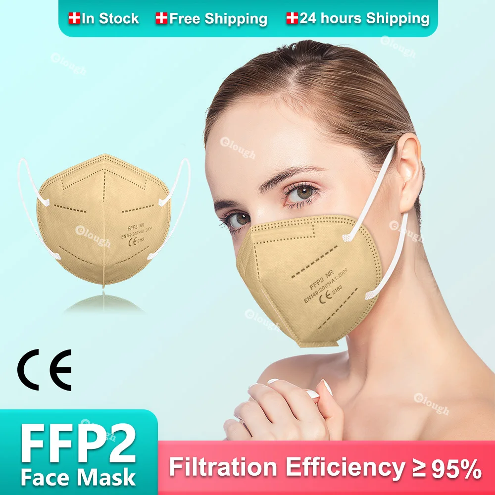 10-100PCS Mask FFP2 Respirator KN95 Mascarilla Fpp2 Homologada 5 Ply Mascarillas FP2 Black Masks Adult Facial Dust Protect FFP3 |