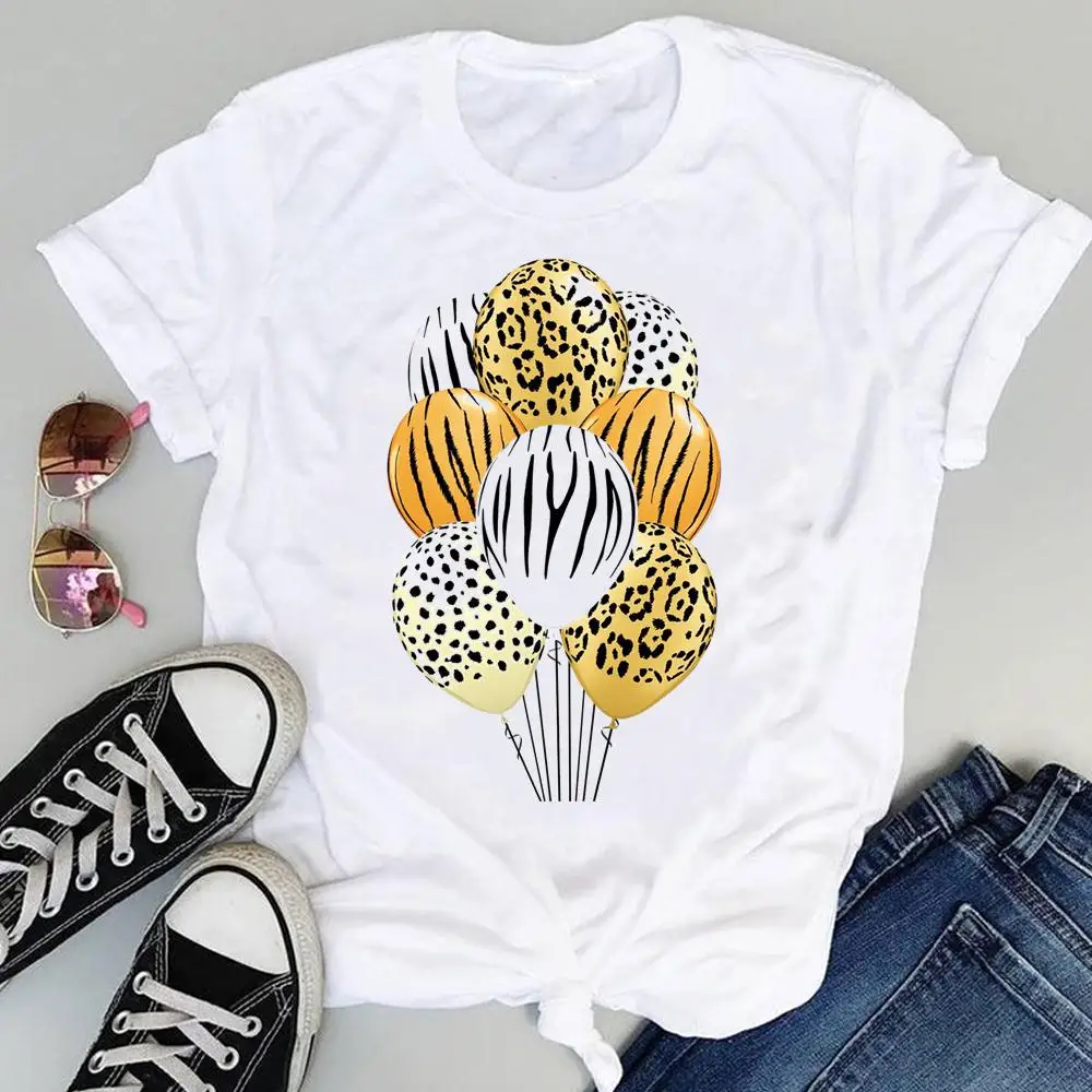 

Women Clothing Cartoon Animal Funny Letter Fashion Print Sweet Summer Short Sleeve Lovely Clothes Tops Tees Tshirt T-Shirt