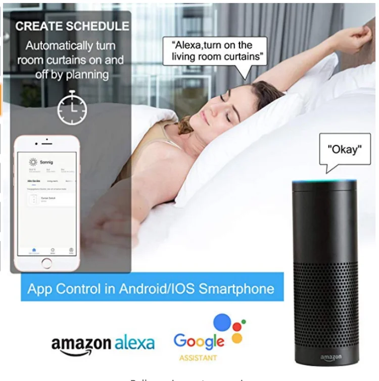 

Tuya Smart WIFI Curtain Module Alexa Google Home Voice Control Tuya Smart Life APP Remote Control DIY Home Module Automation