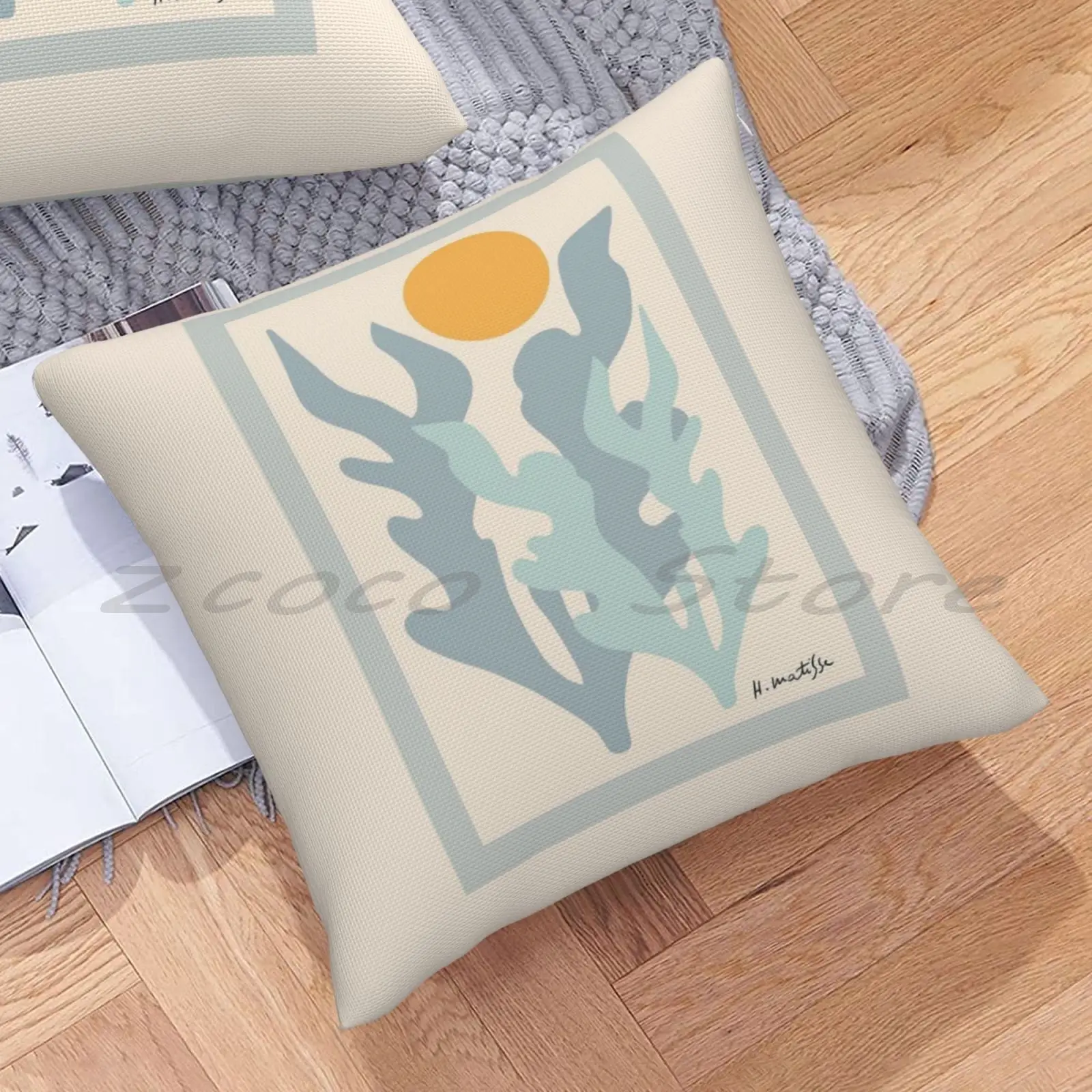 Наволочка с надписью Анри матиссе хлопковая льняная плюшевая наволочка помпоном