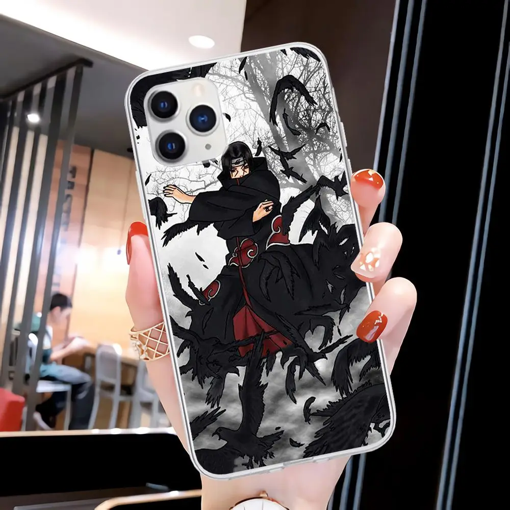 

Elegant Hot Naruto Anime Transparent Cell Phone Case For Iphone 12 11 Pro Xs Max 6s 7 8 Plus Xr Xs X 5s Se 2020 Clear Cover