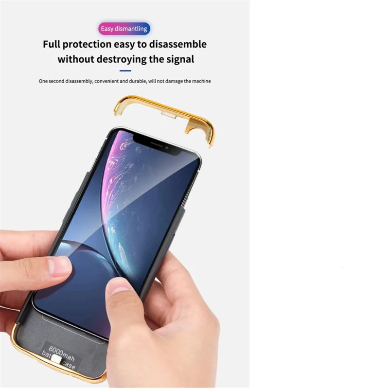 Для iphone 11 6000 мАч батареи Чехлы для iPhone Pro Max зарядное устройство чехол ультра