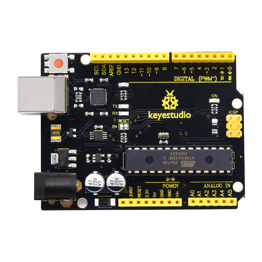 Макетная плата Keyestudio V4.0 с последовательным чипом USB CP2102 + кабель совместимый