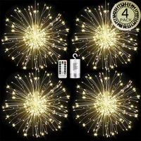 14 set 120180 led string lights warm white firework aa battery copper wire christmas wedding party garland fairy light lamp