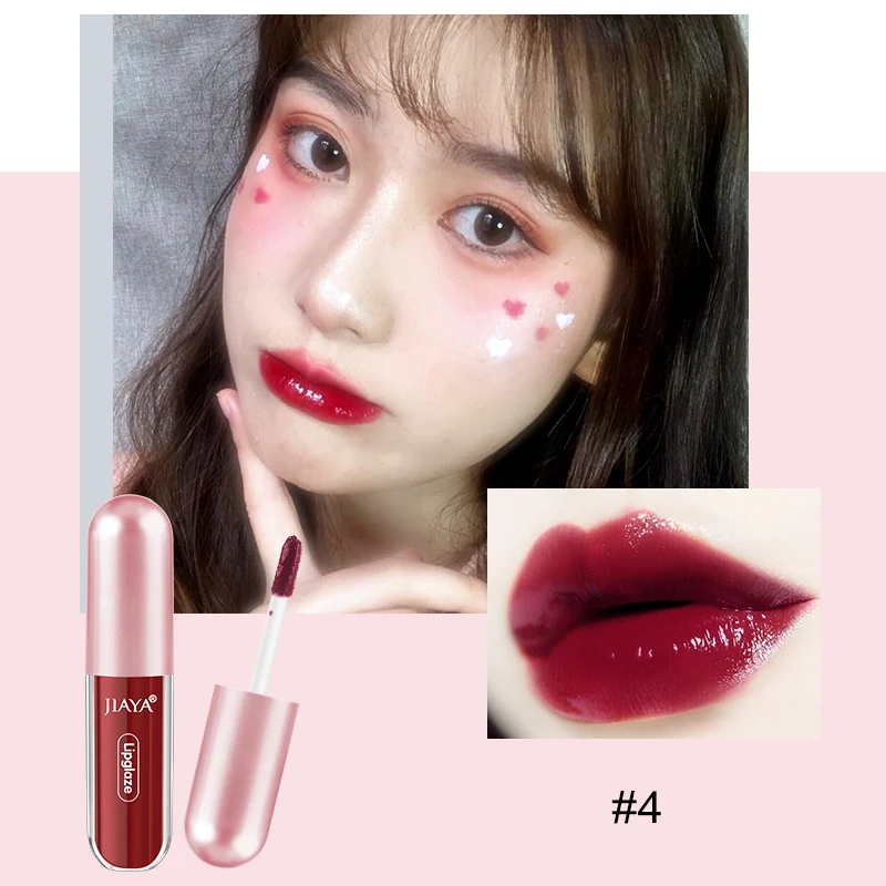 4 шт фантазия Карамельное Зеркало Набор блесков для губ стойкая шелковистая