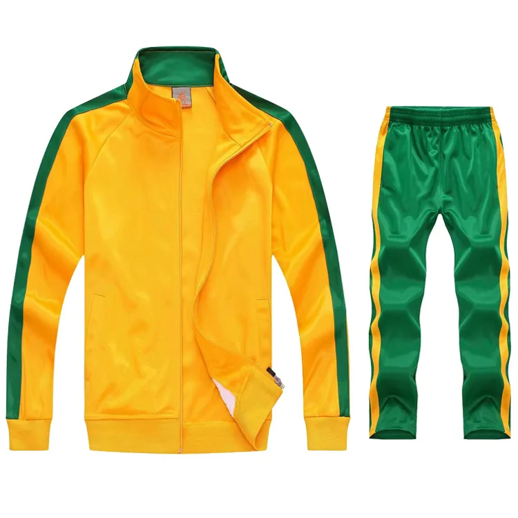 Весенне осенний спортивный костюм для мужчин тренировочный на молнии спортивная