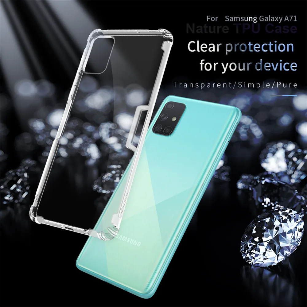 Для Samsung Galaxy A71 ТПУ чехол ультра тонкий прозрачный мягкий силиконовый NILLKIN