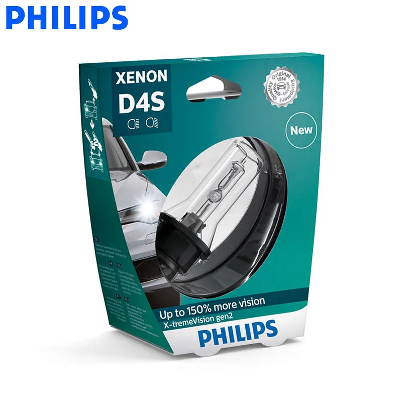 Philips D4S 35 Вт ксеносветильник X-tremeVision gen2 Автомобильная фара HID 4800K Светильник