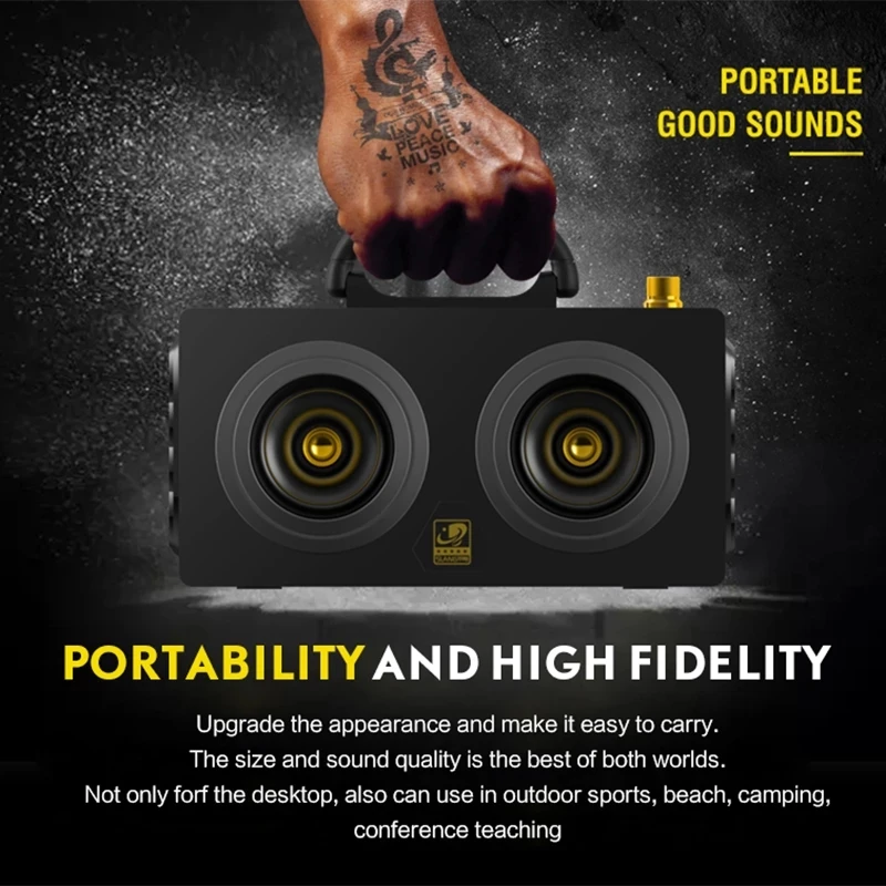 Уличная портативная Bluetooth-Колонка высокой мощности суперсабвуфер граффити