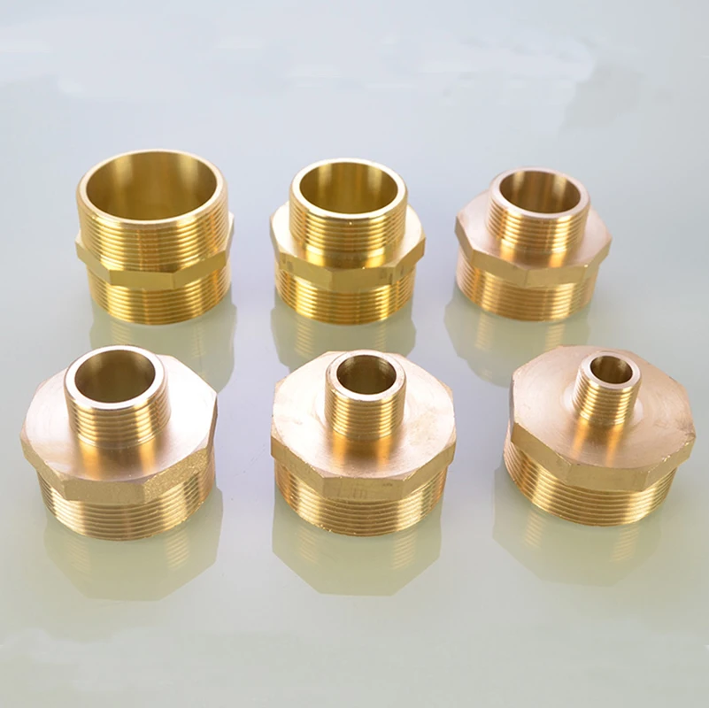 

Brass Pipe Fitting - Hex Nipple 1-1/4" 1-1/2" 2" 2-1/2" Connector Male x Male BSP Equal / Reducing Jointer Adaptor Water Gas