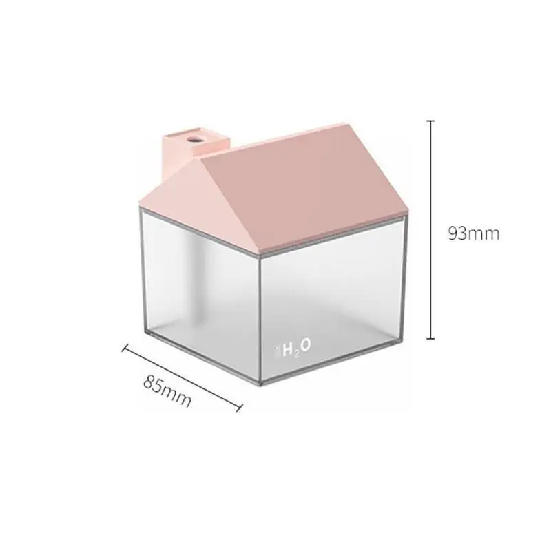 

250ML Mini USB Air Humidifier House Shape Aroma Diffuser Creative Children Air Scent Girlfriend Machine Lamp Gift Night O4I3