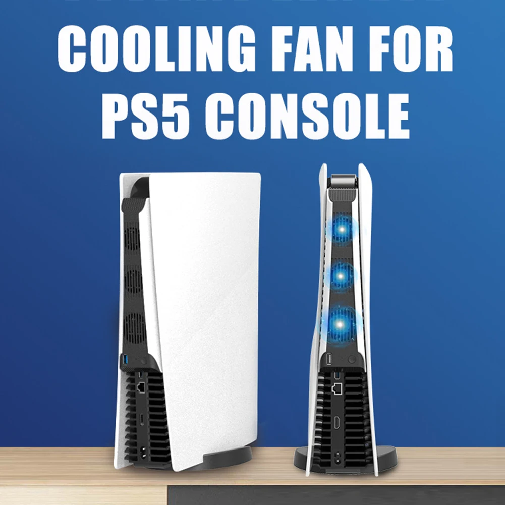 

Охлаждающая подставка для PS5 контроллер игровой консоли кулер вентилятор радиатора вертикальный держатель кронштейн для Play Station PS5 аксессу...