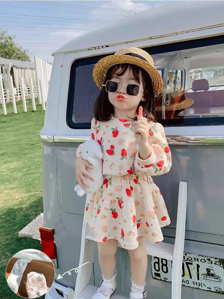 Комплект одежды для маленьких девочек детская одежда футболка короткая юбка