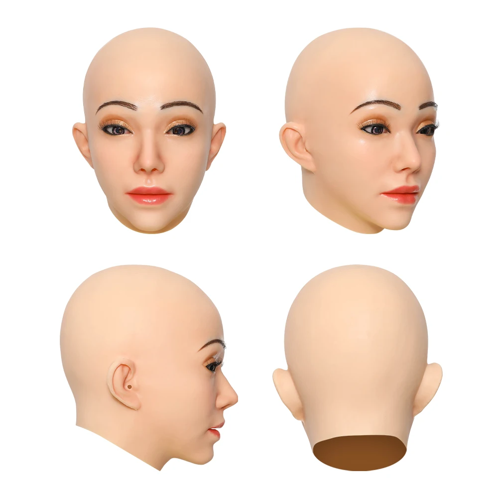 Маска для лица KUMIHO Kath Реалистичная мягкая силиконовая женская маска маскарада на